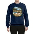 thumbnail image 2 of Wild Bobby, Paradise Surf Shack Marlin Pop Culture Unisex Crewneck Graphic Sweatshirt, Vintage Heather Navy, 3XL, 2 of 3