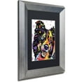 thumbnail image 2 of Trademark Fine Art "Border Collie" Canvas Art by Dean Russo, Black Matte, Silver Frame, 2 of 4