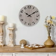 thumbnail image 4 of 10-inch rustic antique mute retro rustic antique wooden clock, 4 of 5