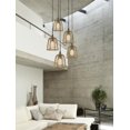 thumbnail image 5 of Lámpara Cal Parkton con colgante de metal, 60 W, pantalla de arpillera, 5 of 5