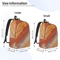 thumbnail image 2 of Casual Canvas Backpack Without Interlayer Large Capacity Stick Bag Design For Outdoor Shopping Office Outdoor Sports Orangered Marble_3 Medium, 2 of 7