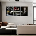 thumbnail image 3 of Hieng Black Supercar at Sunset Canvas Prints Hypercar Wall Art Paintings Sports Car Posters Stretched Pictures for Living Room Modern Home Decor Wall Art Decorations（Only canvas）, 3 of 6