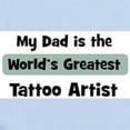 thumbnail image 2 of CafePress - Worlds Greatest Tattoo Artist Infant Bodysuit - Baby Light Bodysuit, Size Newborn - 24 Months, 2 of 4
