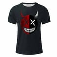thumbnail image 4 of FDGIU 2025 Men's Halloween Graphic Tee; Funny Graffiti Crewneck T-Shirts, Loose Fit Short Sleeve Novelty Top, Dark Casual Halloween Shirt, 4 of 5