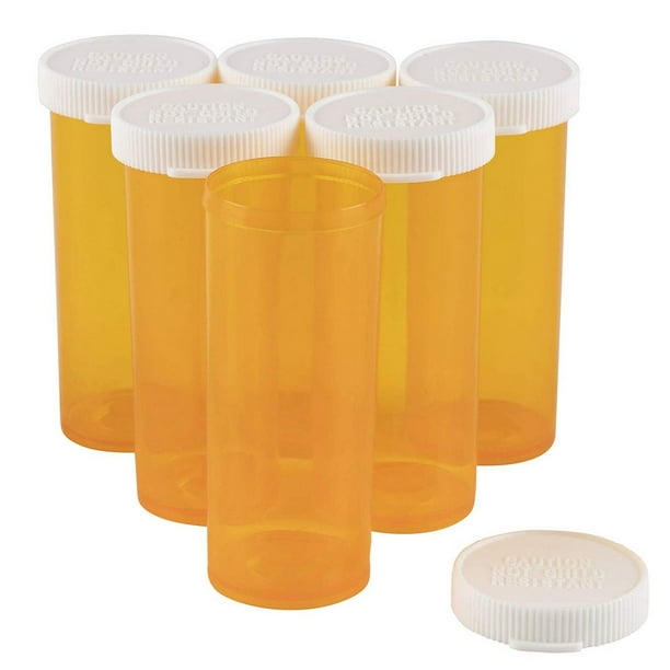 8 Dram Empty Pill Bottles with Caps (50 Pack) - Walmart.com - Walmart.com