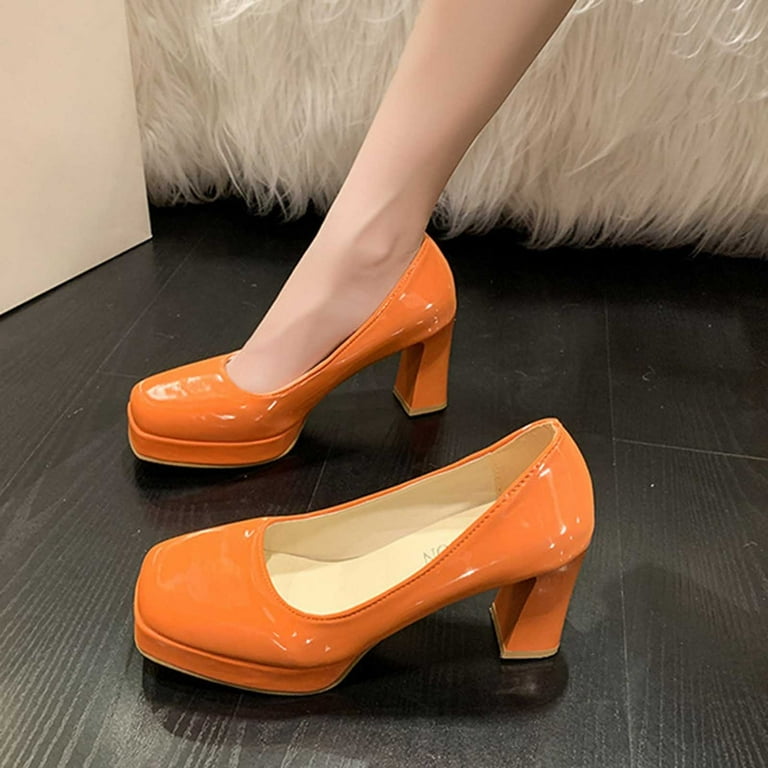 Lovskoo 2024 Women's Heels Platform Chunky Block Heels