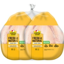Foster Farms Fresh Young Whole Chicken - Twin Pack, 21g Protein per 4 oz Serving, 10.0 - 12 lb Bag
