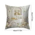 thumbnail image 3 of CaiYueKe Christmas Pillow Cover Gold Printed Holiday Decorative Cushion Case Luxury Home Decor Throw Pillowcase Seasonal Celebration Living Room Bedroom Sofa Accent, 3 of 7