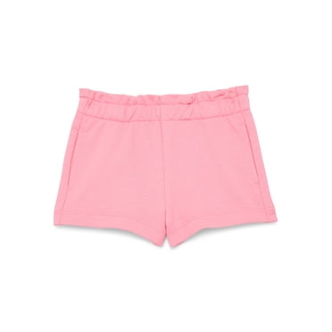 Wonder Nation Baby Girl Pocket French Terry Shorts, Sizes 0-24 Months