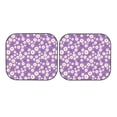 thumbnail image 3 of Uemuo Daisies Flowers Printed 2 PCS Car Windshield Sun Shade, Auto Sun Heat and UV Rays Blocker, Foldable Automotive Front Window Sunshade Protector, 3 of 7