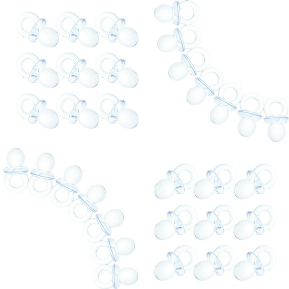 HONMEET 50 Count Pacifiers Baby Shower Decorations Plastic Safe Party Favors Crafts Supplies