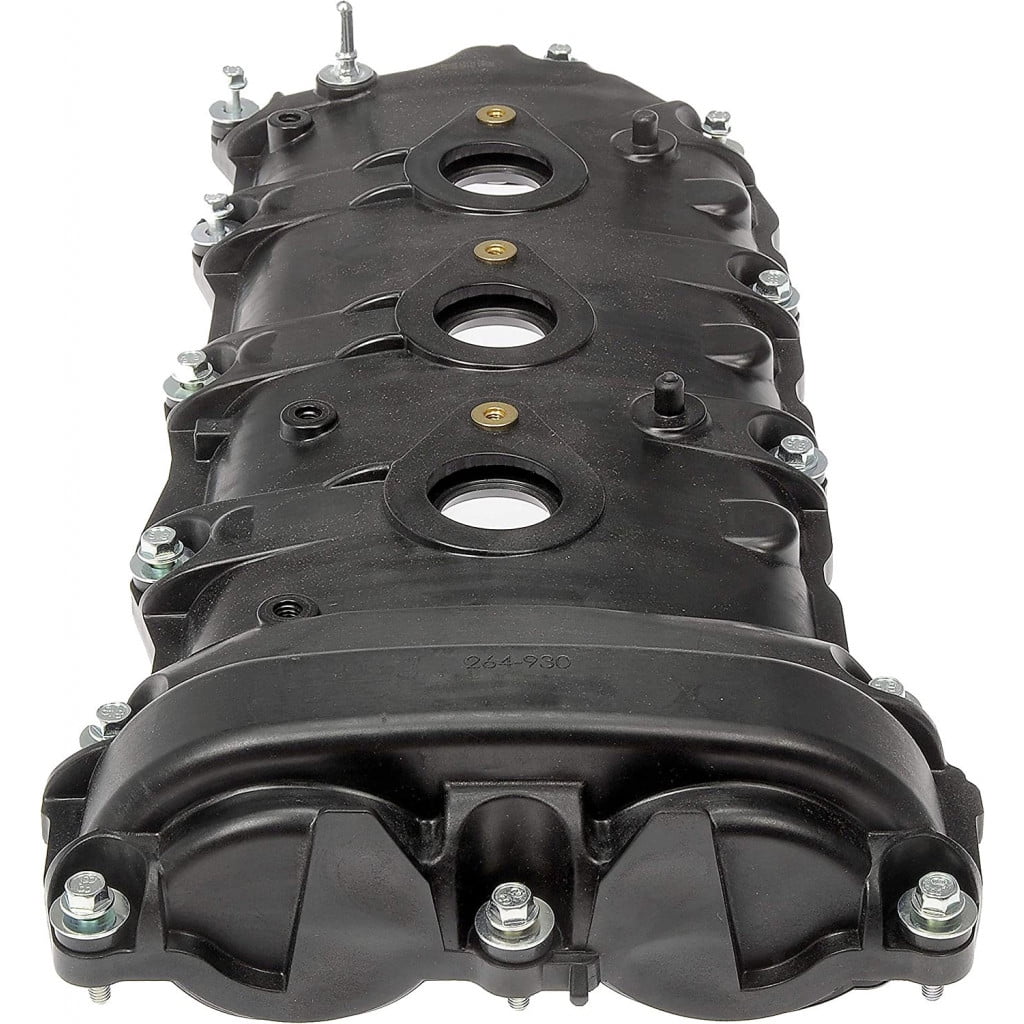 KarParts360 For Buick Enclave 2008-2021 Valve Cover | Plastic | Black | DOHC Cylinder Head Type | With Grommets Included | 2.7 Millimeters Material Thickness | 12583385, 12591201
