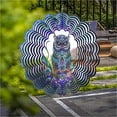 thumbnail image 2 of Peacock Rotating Wind Chimes For Outside Metal Hanging Decorations Gift Colorful Wind For Home Tree Ornaments, 2 of 3