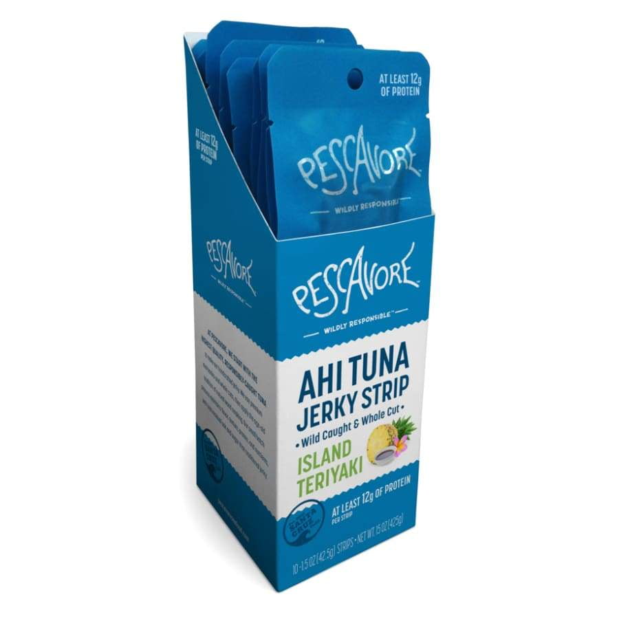 Pescavore Ahi Tuna Jerky Strip Island Teriyaki