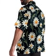 thumbnail image 3 of Daisy Men's Casual Short Sleeve Button Down Shirts - Printed Summer Beach Tops for Men and Women, 3 of 6