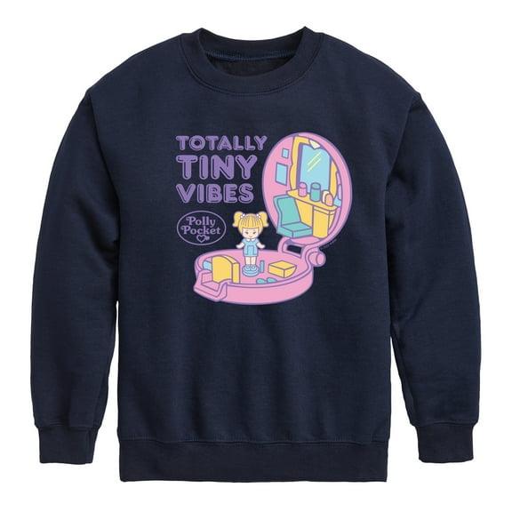 Polly Pocket - Totally Tiny Vibes - Toddler And Youth Crewneck Fleece Sweatshirt