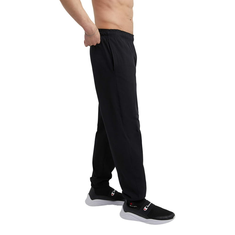 Champion men's closed outlet bottom jersey pants