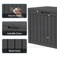 thumbnail image 5 of Decksplore 50 Gallon Resin Deck Box, Waterproof Lockable Outdoor Storage Box for Backyard Patio Garage, Black, 5 of 9