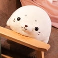 thumbnail image 4 of Super Soft Seal Plush, Cute Seal Stuffed Animal, Chubby Snuggle Seal Sea Animal Plush Pillow, Cuddly Gift For Kids Children Baby Girls Boys Toddlers, 4 of 4