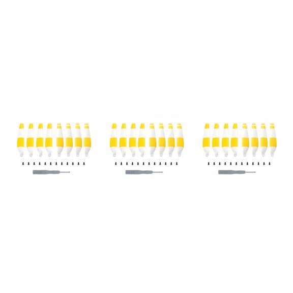 Matsuzay 8 Uds Wing Airscrew Dual Airfoils pequeño compacto portátil Airfoil llevar fácilmente reemplazo para Mini 3 Yellow Bar Type1 NO1