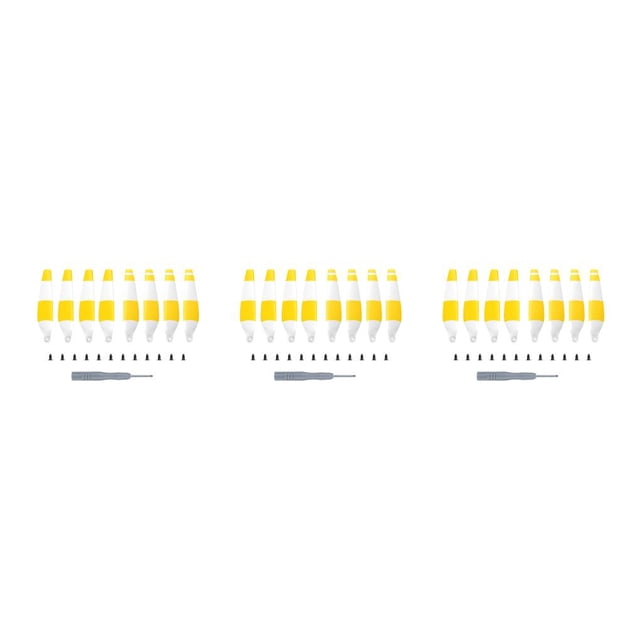 Matsuzay 8 Uds Wing Airscrew Dual Airfoils pequeño compacto portátil Airfoil llevar fácilmente reemplazo para Mini 3 Yellow Bar Type1 NO1