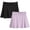 Lavendar Black, variant on Girls Skorts - 2 Pack Pleated Scooter Skort Tennis Golf Skirt with Bike Short Lining (7-16)