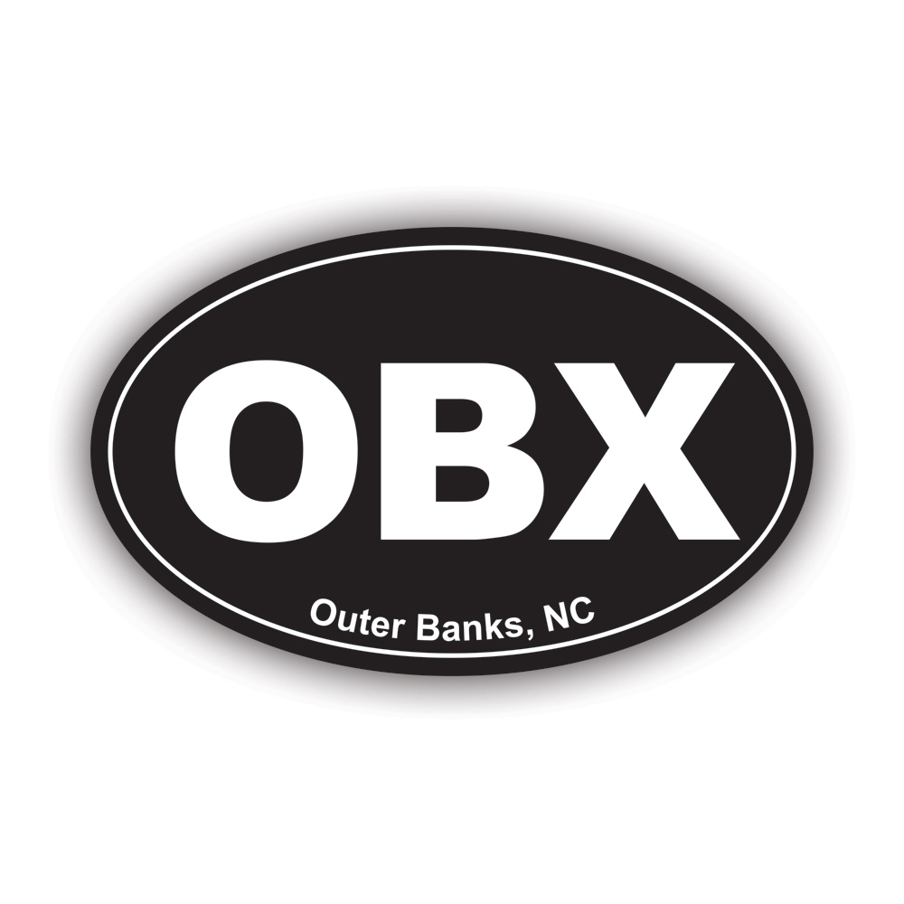 Oval OBX Outer Banks Sticker Decal Self Adhesive Vinyl Weatherproof