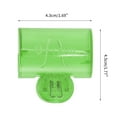 thumbnail image 2 of Cubiertas de cepillo de dientes cuadradas únicas de 1 pieza para viajar, plástico verde 2, 2 of 5