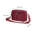 thumbnail image 2 of Bolso de mano para mujer: bolso de hombro y bandolera liviano y duradero para uso diario,2.6L(1583-ROJO), 2 of 4
