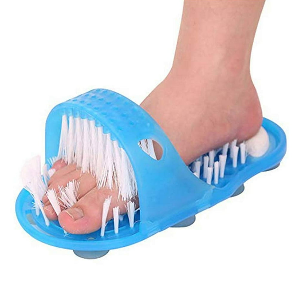 Aunavey 1PC Magic Foot Scrubber Feet Cleaner Washer Brush for Shower Floor Spas Massage, Slipper