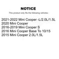 thumbnail image 2 of Positive Plus Rear Semi-Metallic Disc Brake Pads and Wear Sensors Kit for Car Mini Cooper KPW-101116, 2 of 8