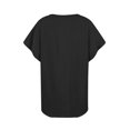 thumbnail image 2 of Summer Tops For Women 2025, Casual Cotton Linen Short Sleeved V Neck Solid T-Shirt Basic Top Ribbed Long Sleeve Valentines Shirts Tie Front Tops Tank Ladies Tops Tunic (M, Black) ZMTing, 2 of 4