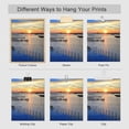 thumbnail image 5 of PixonSign Frameless Wall Art Vibrant Ocean Cloud Reflection Islands Prints, Set of 4 Sea Landscape Wall Decors, Nature Wall Décor, Beach Adhesive Canvas Poster, Modern Home Artwork - 8"x10", 5 of 5