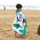 thumbnail image 2 of Toalla de baño Bavilk Kids con capucha para playa y piscina, 100% algodón, 2 of 4