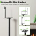 thumbnail image 3 of USX MOUNT Speaker Stand Height Adjustable for Satellite & Bookshelf Speaker(Only Speaker Stand Pair) - 11LBS Capacity, 3 of 7