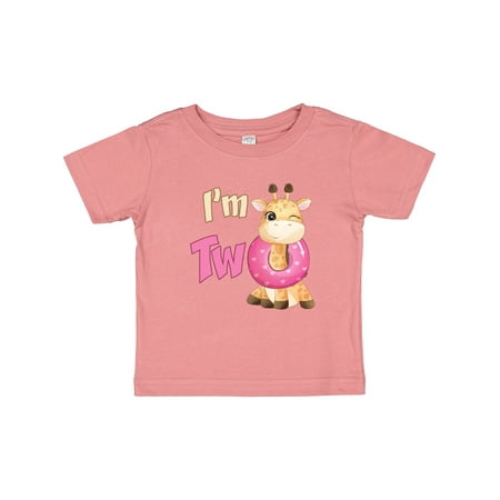 

Inktastic I m Two Giraffe Gift Baby Boy or Baby Girl T-Shirt