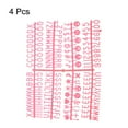 thumbnail image 3 of Felt Board Letters, 680 Characters Rose Red 3/4" Letters Numbers Symbols Changeable Plastic Message Boards 4Pcs, 3 of 6