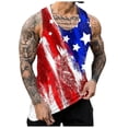 thumbnail image 4 of ZRBYWB Summer Tank Top Mens Summer Independence Day Printed Tank Tops Vest Sleeveless Top Vacation Summer Tops, 4 of 6