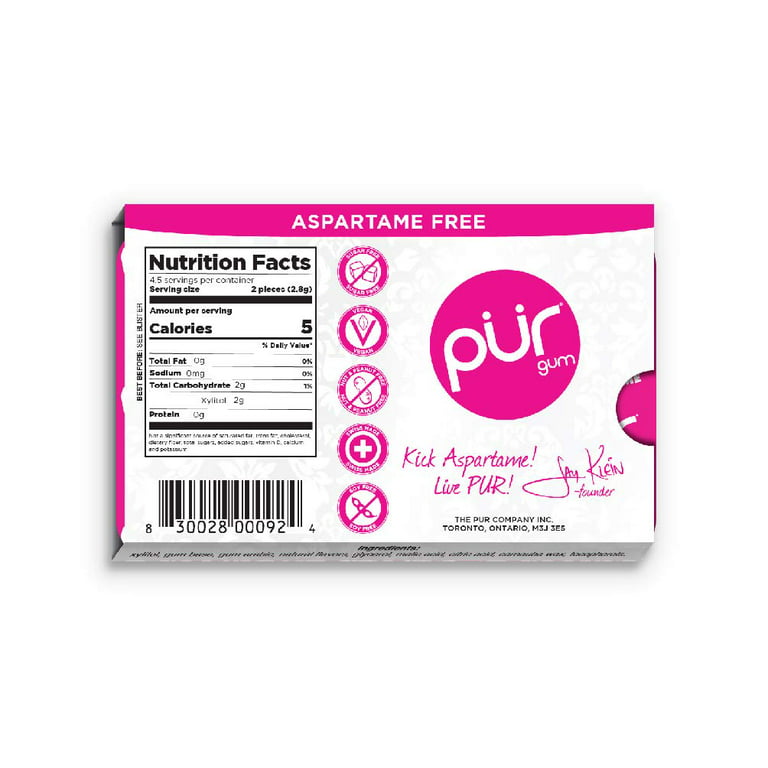 VALDA MINT GUM SUGAR FREE 50 our opinion on the composition in our online  pharmacy