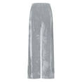 thumbnail image 6 of Velvet Pants Women 2026 Fall Winter Elastic Waist Drawstring Wide Straight Leg Casual Loose Dressy Pants with Pockets, 6 of 6