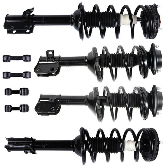CCIYU Complete Suspension Kit Fits 1998 1999 2000 2001 2002 for Subaru Forester Includes Front and Rear pair Strut Spring Assembly Stabilizer Bar Link
