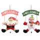 thumbnail image 3 of Colgantes de cartel de bienvenida de Navidad, decoraciones navideñas, diseño de escena de muñeco de nieve de Papá Noel, puerta, decoración Kits de decoración para fiestas Muñeco de nieve Kearding HA070401-02, 3 of 6