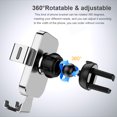 thumbnail image 4 of Soporte para teléfono para automóvil Soporte móvil de salida de aire ajustable de 360 ​​° FleinngHoz JD716272932, 4 of 6