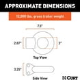 thumbnail image 5 of CURT 48601 Adjustable Pintle Hitch Lunette Ring, 5 of 5