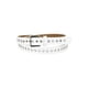 thumbnail image 1 of Cinturón de cuero PU con ojales Inspire Chic para mujeres, hebilla de metal, cinturones delgados de talla grande para jeans y vestidos, 104 cm/41" blanco, 1 of 4