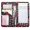 cherry, variant on 4.7 X 9 Cherry Server Book with Zipper Pocket Bling Waitress Book with Money Pocket and Magnetic Closure, Restaurant Waitstaff Organizer Fit Server Apron with High Volume Pocket