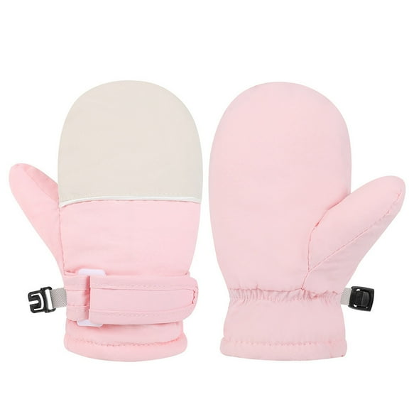Toddler Waterproof Ski Mittens, -Lined Winter Snow Gloves for Boys & Girls, Warm Kids Mittens for Ages 4-10