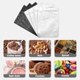 thumbnail image 3 of Black 7" x 10" Stand Up Pouch Bags, 100 Pack - Clear Front &  Foil , Resealable and Heat Sealable Storage Bags for , Snacks, Coffee, Candy, and, 3 of 6
