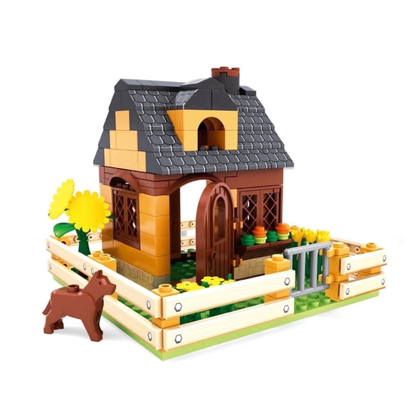 SALYWEE Farm Building Blocks, Diversified Farm Themes, with Assembly Instructions, Educational Toy, Desktop Decorations, Holiday Gifts