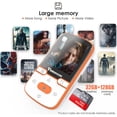 thumbnail image 5 of Timoom MP3 Player 32GB Bluetooth 5.0 with Clip Lossless Sound with FM Radio, Portable HiFi MP3 for Sports and Racing, Support SD USB TF Up to 128GB Card Orange, 5 of 6